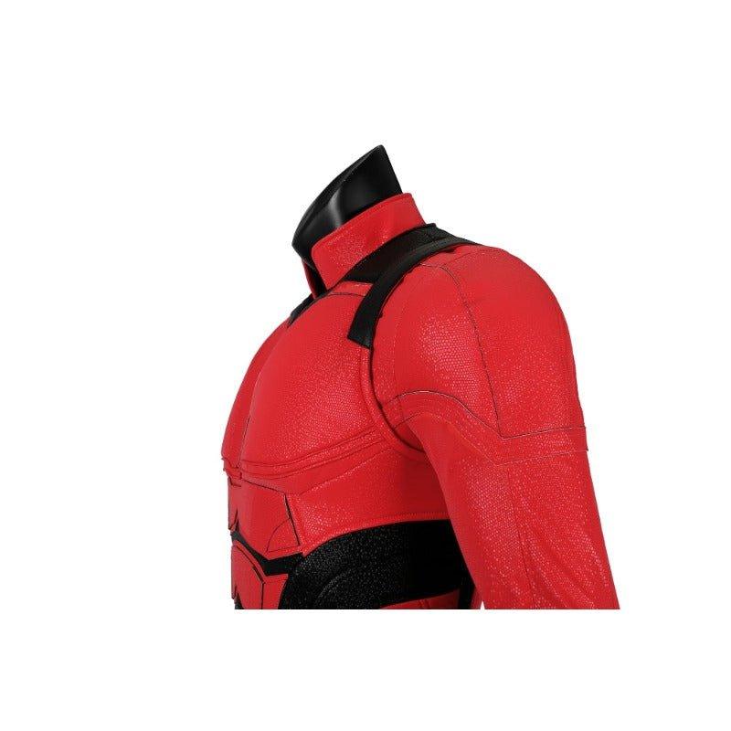 Daredevil Red Leather Cosplay Costume Matt Murdock Battle Suit Halloween Full Set - Coscosmos