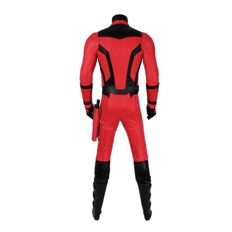 Daredevil Red Leather Cosplay Costume Matt Murdock Battle Suit Halloween Full Set - Coscosmos