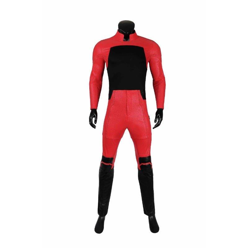 Daredevil Red Leather Cosplay Costume Matt Murdock Battle Suit Halloween Full Set - Coscosmos