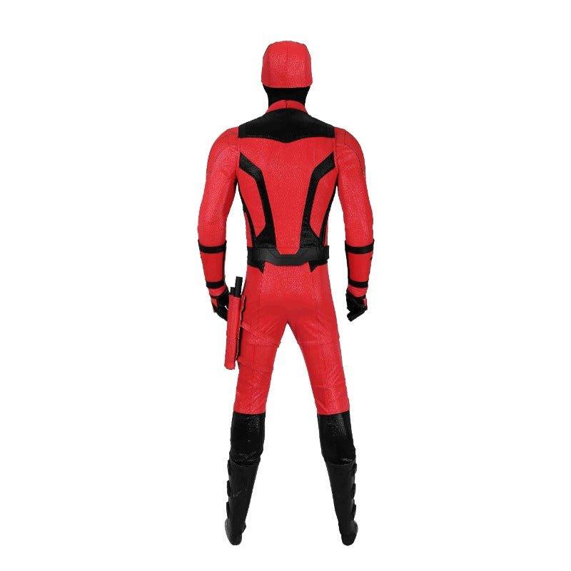 Daredevil Red Leather Cosplay Costume Matt Murdock Battle Suit Halloween Full Set - Coscosmos