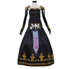 Dark Princess Twilight Warrior Cosplay Black Dress | Game Cosplay Costume - Coscosmos