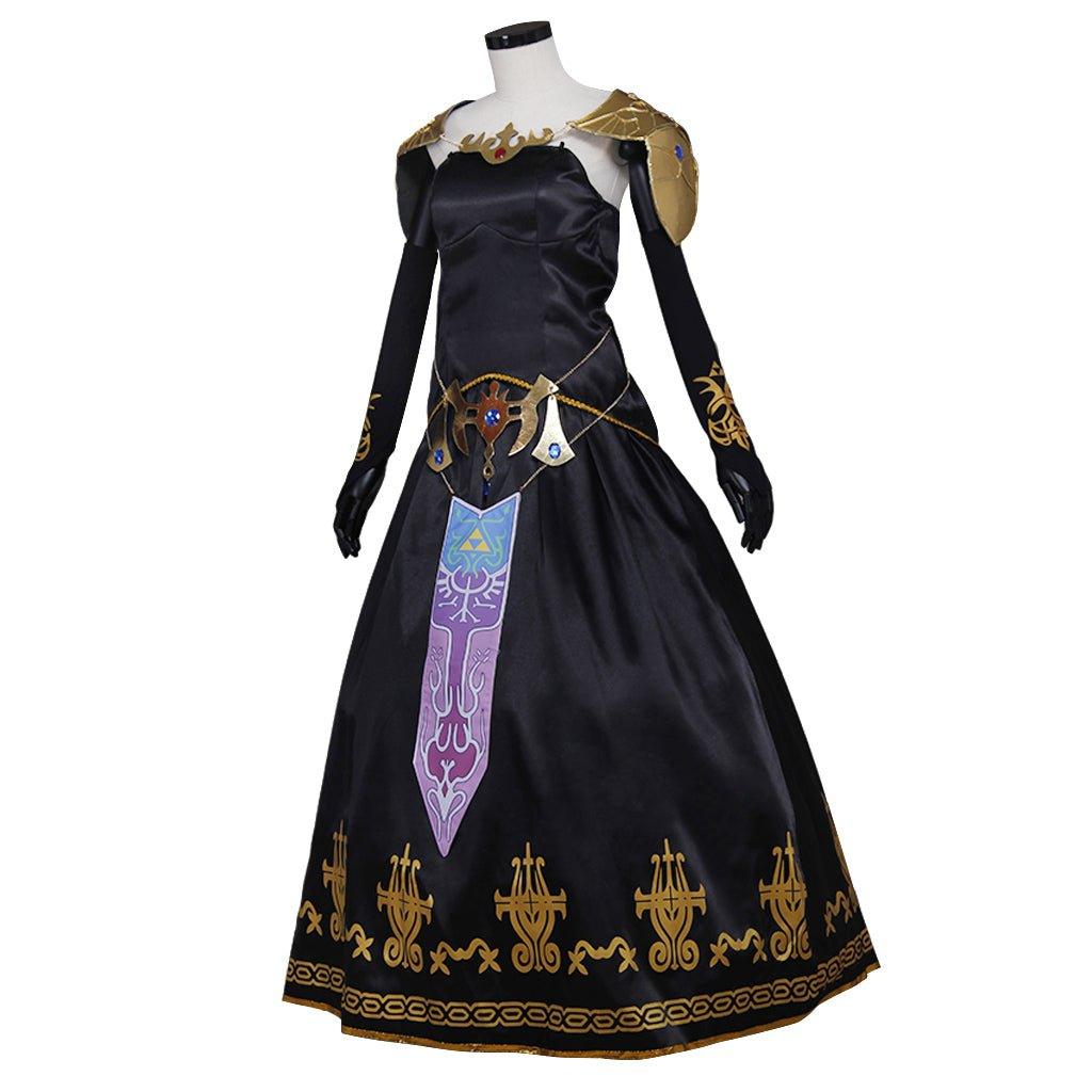 Dark Princess Twilight Warrior Cosplay Black Dress | Game Cosplay Costume - Coscosmos