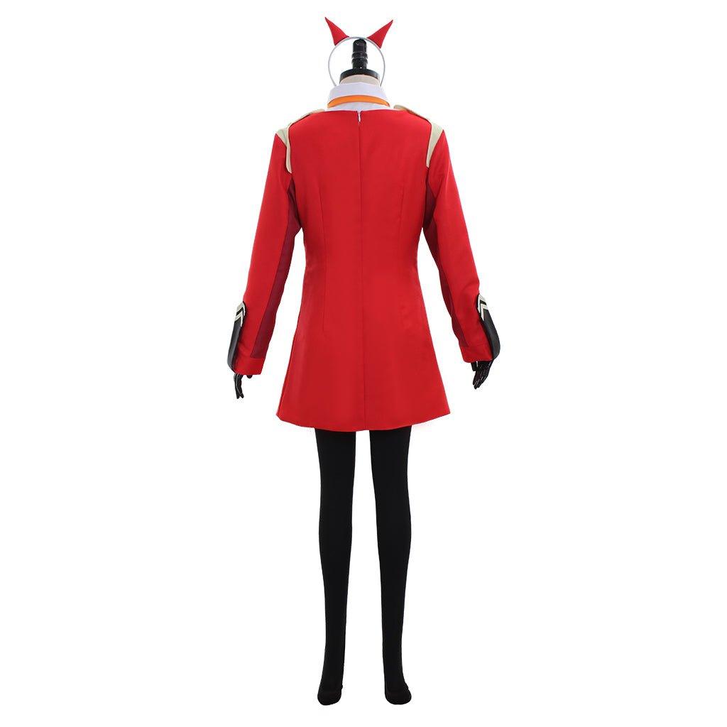 DARLING in the FRANXX Zero Two Code:002 Uniform Dress Cosplay Costume Red - Coscosmos