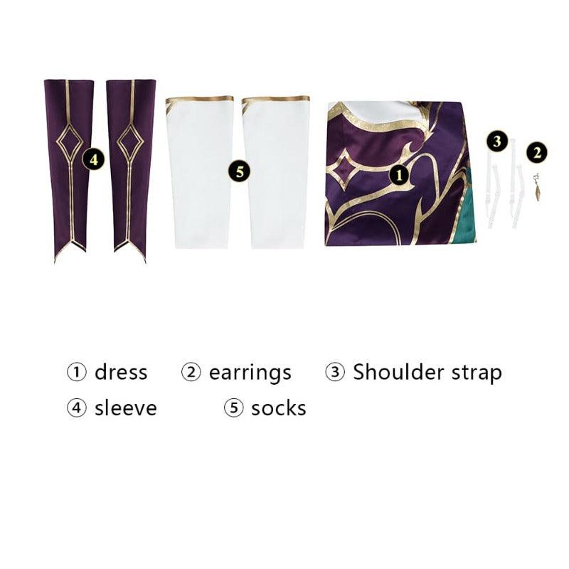 League of Legends Most Prestigious Witch Morgana Cosplay Costume for Women