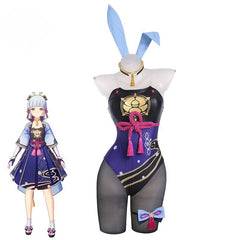 Kamisato Ayaka Bunny Girl Costume New Original Genshin Impact Bunny Suit Sexy Women Jumpsuit Full Set