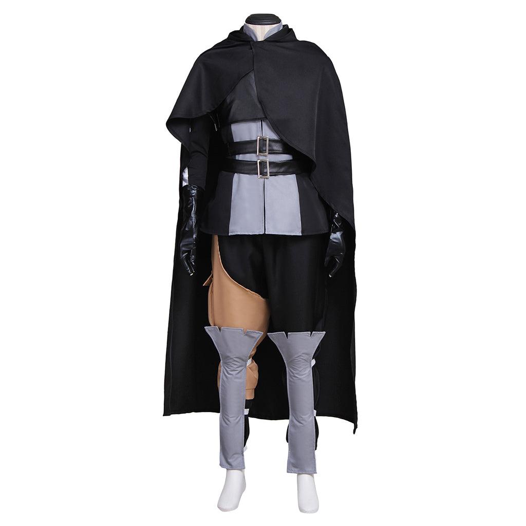 Gaius Cosplay Costume Game Fire Emblem Punk Uniform Suit with Cloak