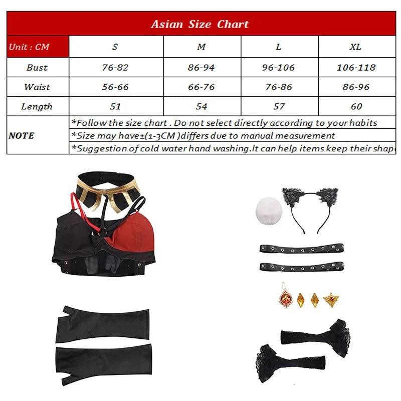 Dehya Bunny Girl Costume New Original Genshin Impact Dehya Bunny Suit Sexy Lace - up Design Women Jumpsuit Full Set - Coscosmos