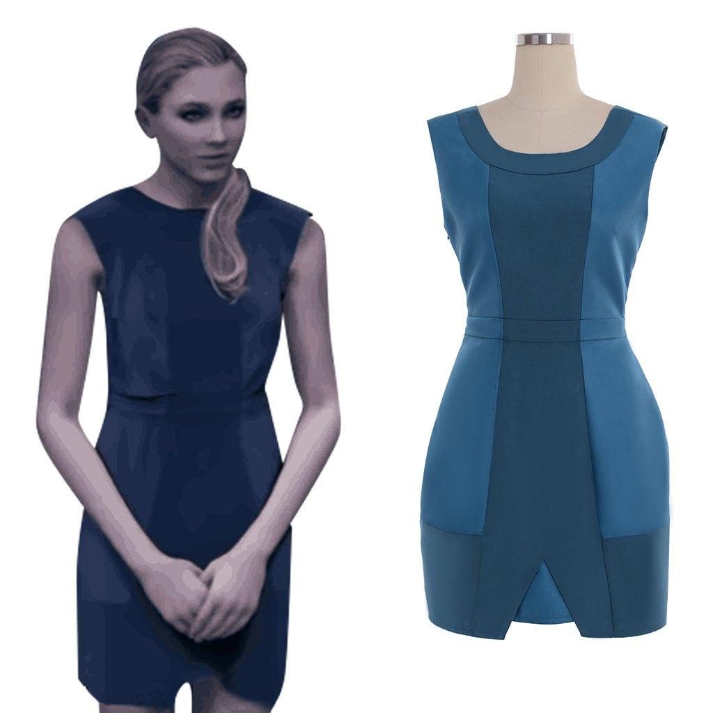 Detroit: Become Human Chloe Cosplay Costume | Custom - Made Blue Dress Full Set Outfit - Coscosmos