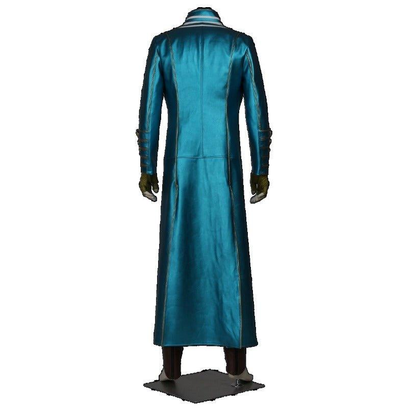 Devil May Cry 3 Vergil Cosplay Leather Trench Coat Halloween Carnival Outfit - Coscosmos