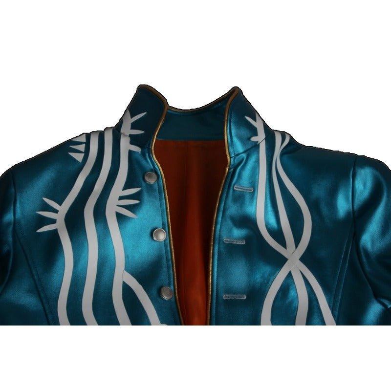 Devil May Cry 3 Vergil Cosplay Leather Trench Coat Halloween Carnival Outfit - Coscosmos