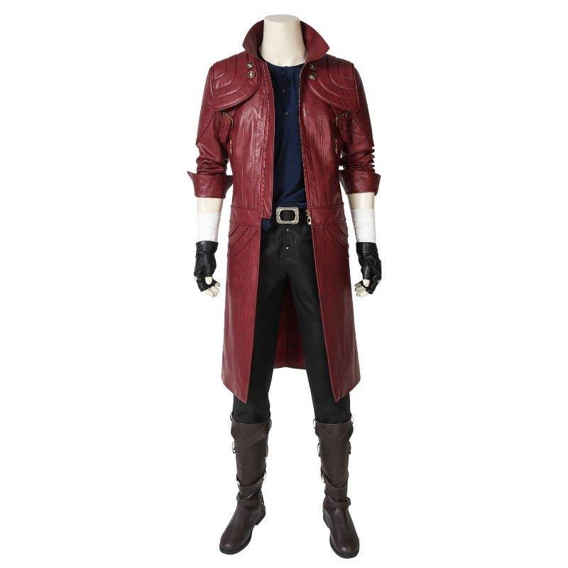 Devil May Cry 5 Dante Cosplay Costume Halloween Outfit with Shoes - Coscomos - Coscosmos