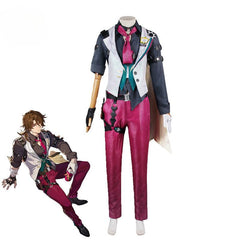 Honkai Star Rail Gallagher Cosplay Costume Security Officer Gallagher Men Halloween Party Outfit with Wine Bottle