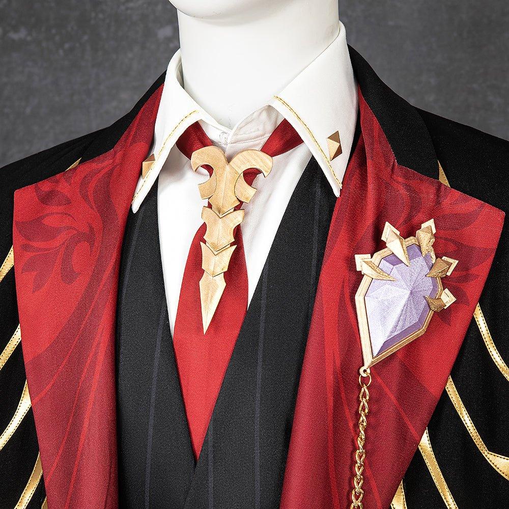 Disfraz de Duke Inferno Ifrit Costume, Honkai Star Rail Game Cosplay Outfit with Crown - Coscosmos