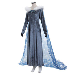 Disney Frozen Elsa Princess Velvet Dress | Women’s Cosplay & Performance Costume for Halloween - Coscosmos