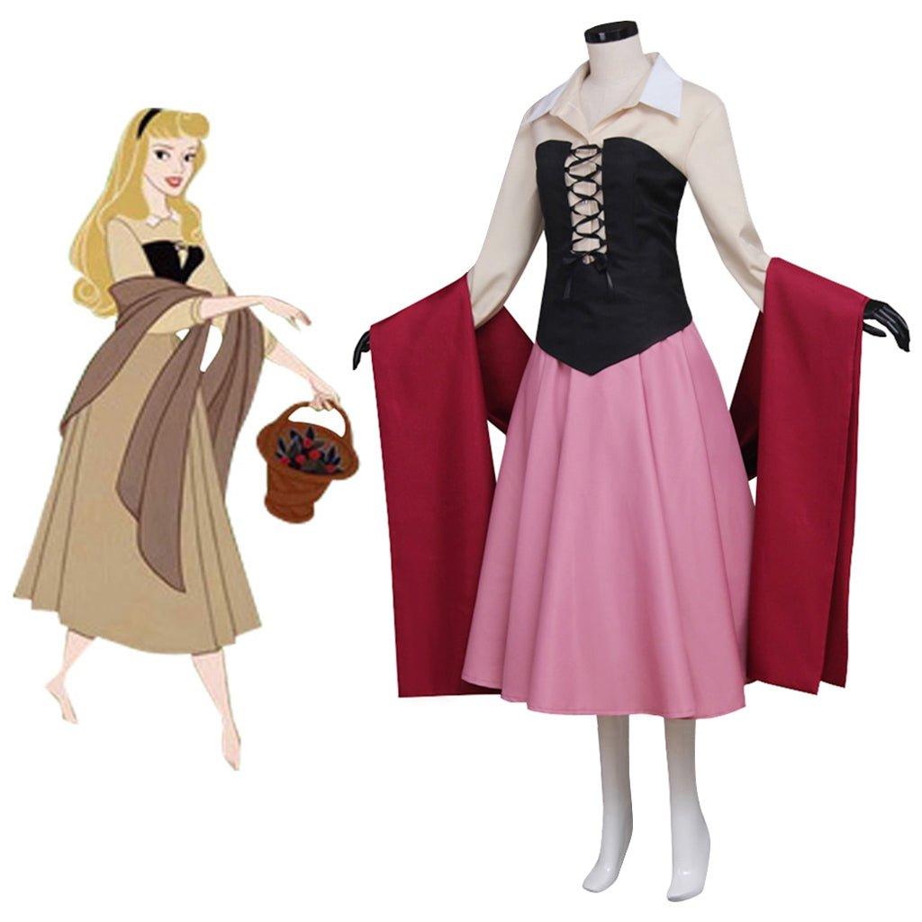 Disney Sleeping Beauty Princess and Prince Cosplay Costume Series | Aurora & Prince Phillip Couple Outfits - Coscosmos