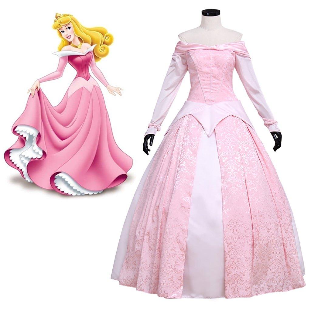 Disney Sleeping Beauty Princess and Prince Cosplay Costume Series | Aurora & Prince Phillip Couple Outfits - Coscosmos