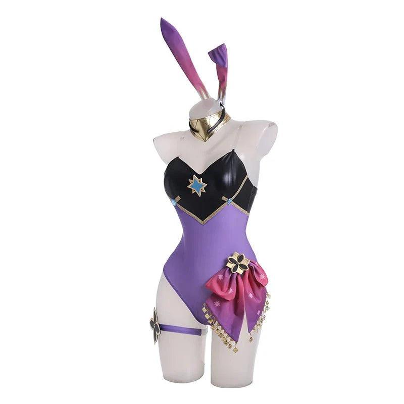 Dori Bunny Girl Costume Genshin Impact Dori Bunny Suit Sexy Women Jumpsuit Dori Purple Uniform Full Set - Coscosmos