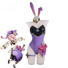 Dori Bunny Girl Costume Genshin Impact Dori Bunny Suit Sexy Women Jumpsuit Dori Purple Uniform Full Set - Coscosmos