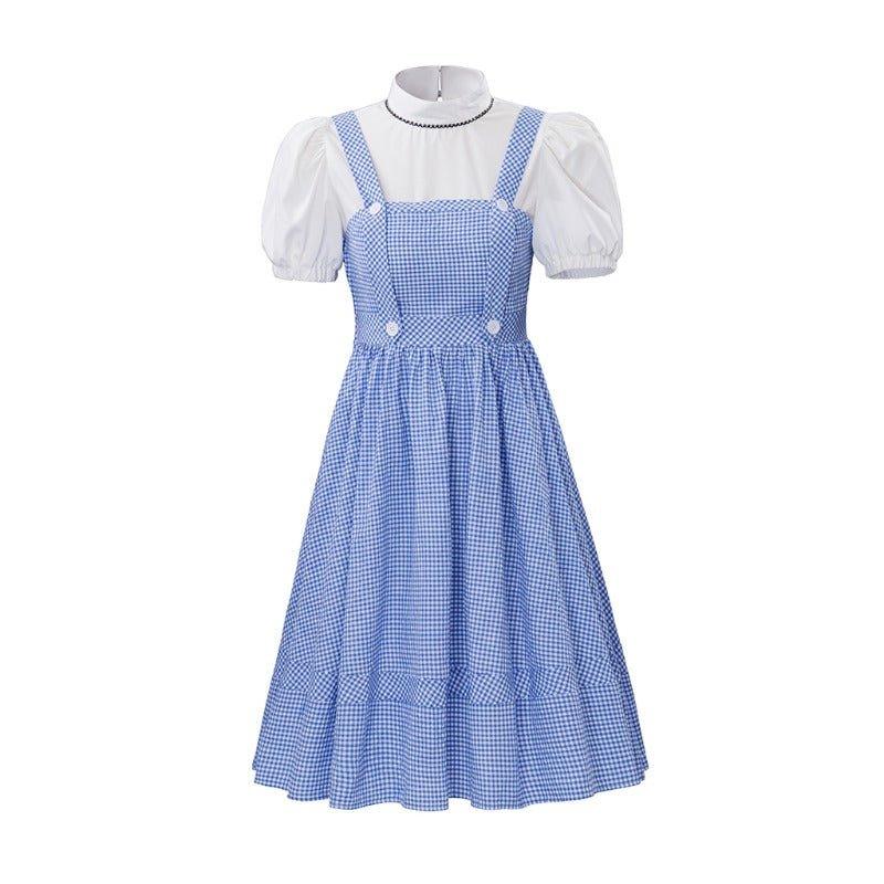 Dorothy Costume for Women - Blue Gingham Two - Piece Cosplay Outfit - Coscosmos