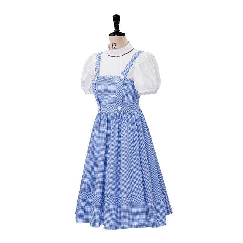 Dorothy Costume for Women - Blue Gingham Two - Piece Cosplay Outfit - Coscosmos