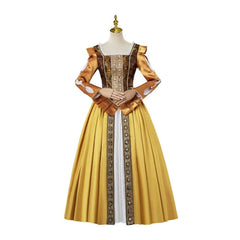 Duchess Anna Henrietta Cosplay Costume | Victorian Golden Court Gown | Custom Made Halloween Dress - Coscosmos