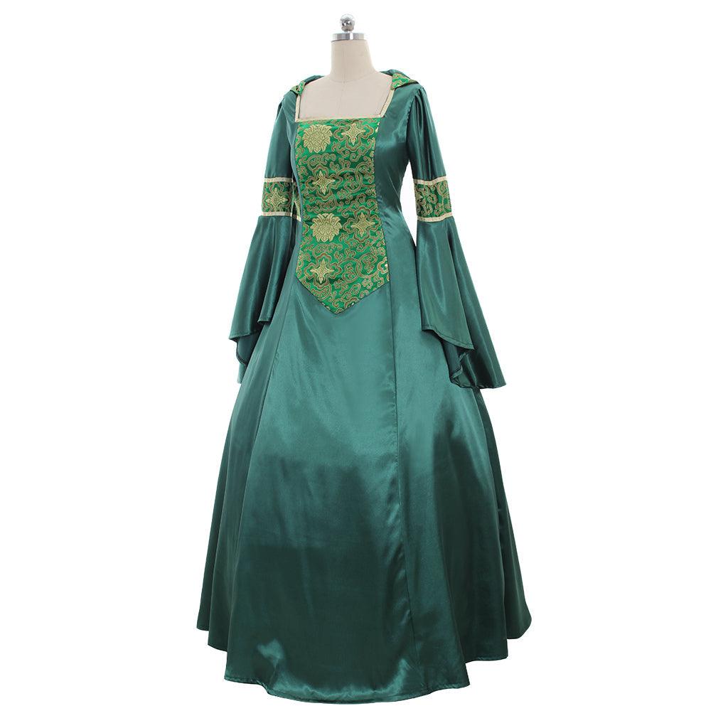 Vintage Victorian Medieval Dress - Carol Singer Uniform for Halloween & Carnival Parties