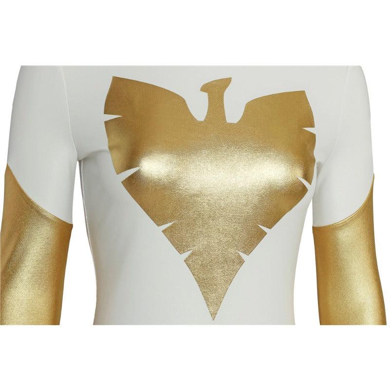 Phoenix X-Men Pearl White Spandex Cosplay Costume for Movie Fans