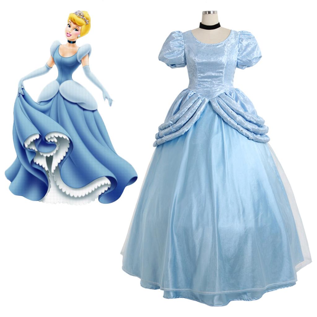 Disney Cinderella Princess, Prince, Stepmother, and Maid Cosplay Costume Series