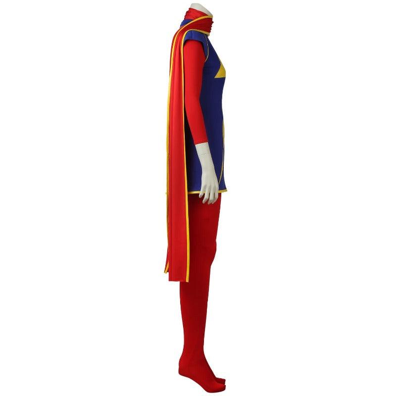 Kamala Khan Cosplay Costume - Women's Jumpsuit & Cloak for Halloween and Parties