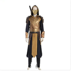 Mortal Kombat Scorpion Hanzo Hasashi Cosplay Costume Battle Suit for Halloween & Parties