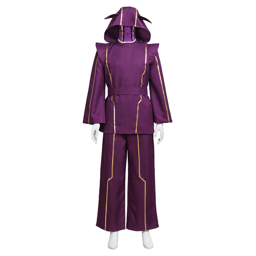 LOL Kennen Cosplay Costume Purple Battle Uniform with Hat - Game Cosplay Series