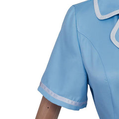 Waitress the Musical Inspired Cosplay Costume – Blue Maid Uniform Dress with Apron for Women