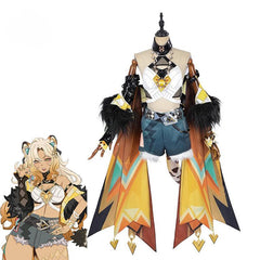 Game Genshin Impact Xilonen Cosplay Costume Sexy Natlan Panthera Ocelota Xilonen Women Suit Halloween Party Outfit