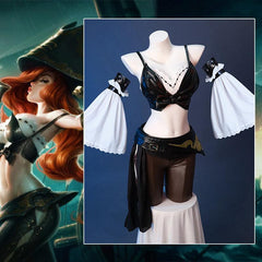 LOL Miss Fortune Cosplay Costume Game LOL The Bounty Hunter Miss Fortune Outfit Halloween Women Suit Champion Skin