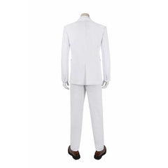 Joker 2 Arthur Fleck White Cosplay Costume Full Set - Suit, Shirt, Vest, Pants, Tie