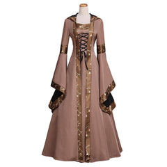 Medieval Retro Dress Scary Halloween Carnival Party Cosplay Costume Victorian Tudor Spanish Noble Dress Regency Dress