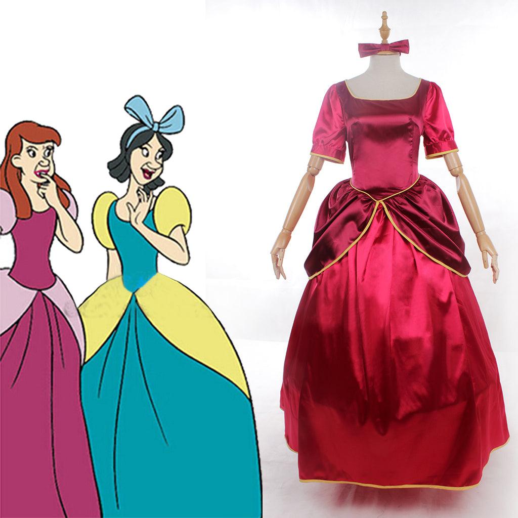 Disney Cinderella Princess, Prince, Stepmother, and Maid Cosplay Costume Series