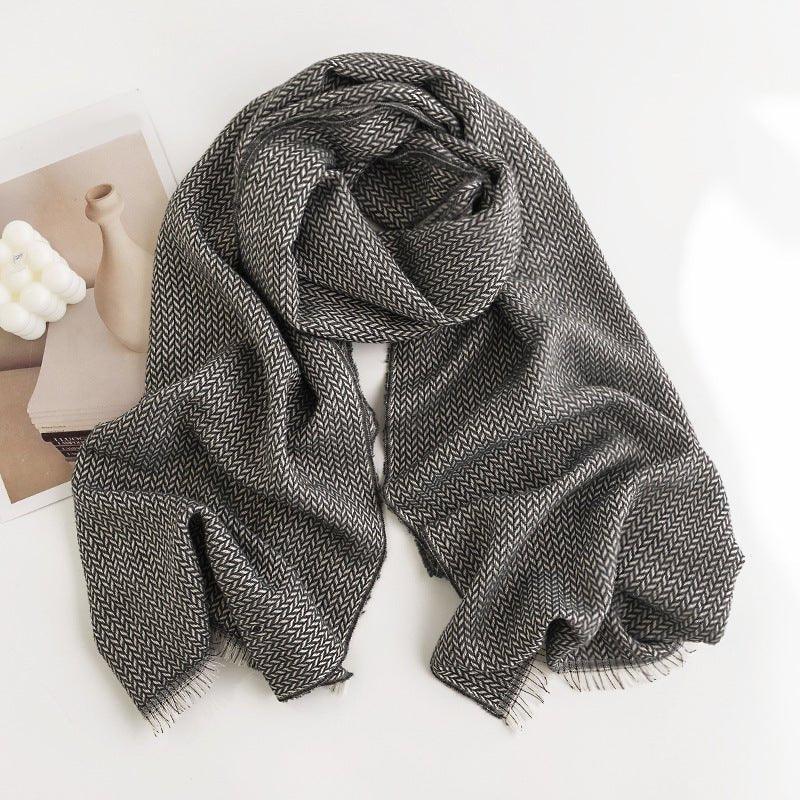 Elegant Cashmere - like Scarf | Women’s Chic Winter Shawl | Cozy Warm Blanket Scarf for Fall & Winter Holidays - Coscosmos