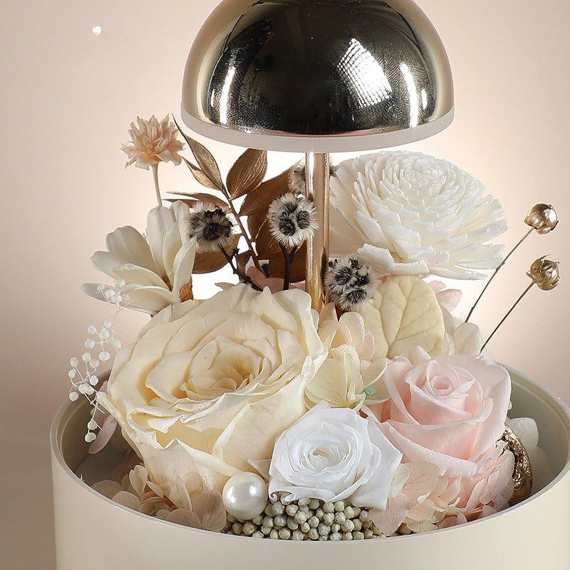 Elegant Eternal Flower Night Light - A Unique Home Decor and Gift for Her - Coscosmos