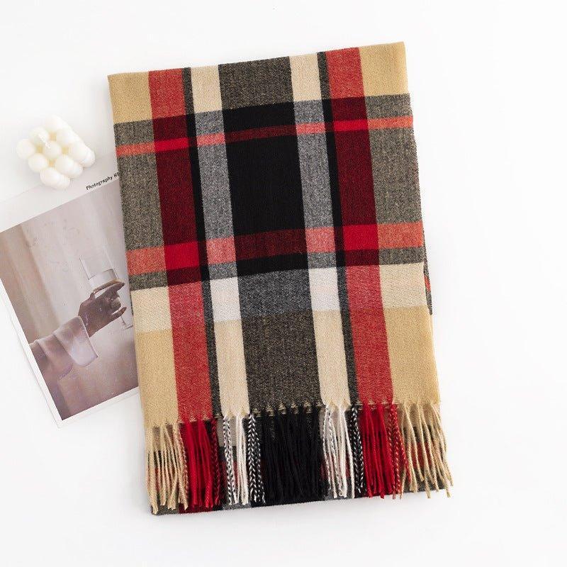 Elegant Women's Faux Cashmere Scarf | Fashionable Warm Shawl Wrap for Fall and Winter | Wholesale for Thanksgiving & Halloween Sales - Coscosmos