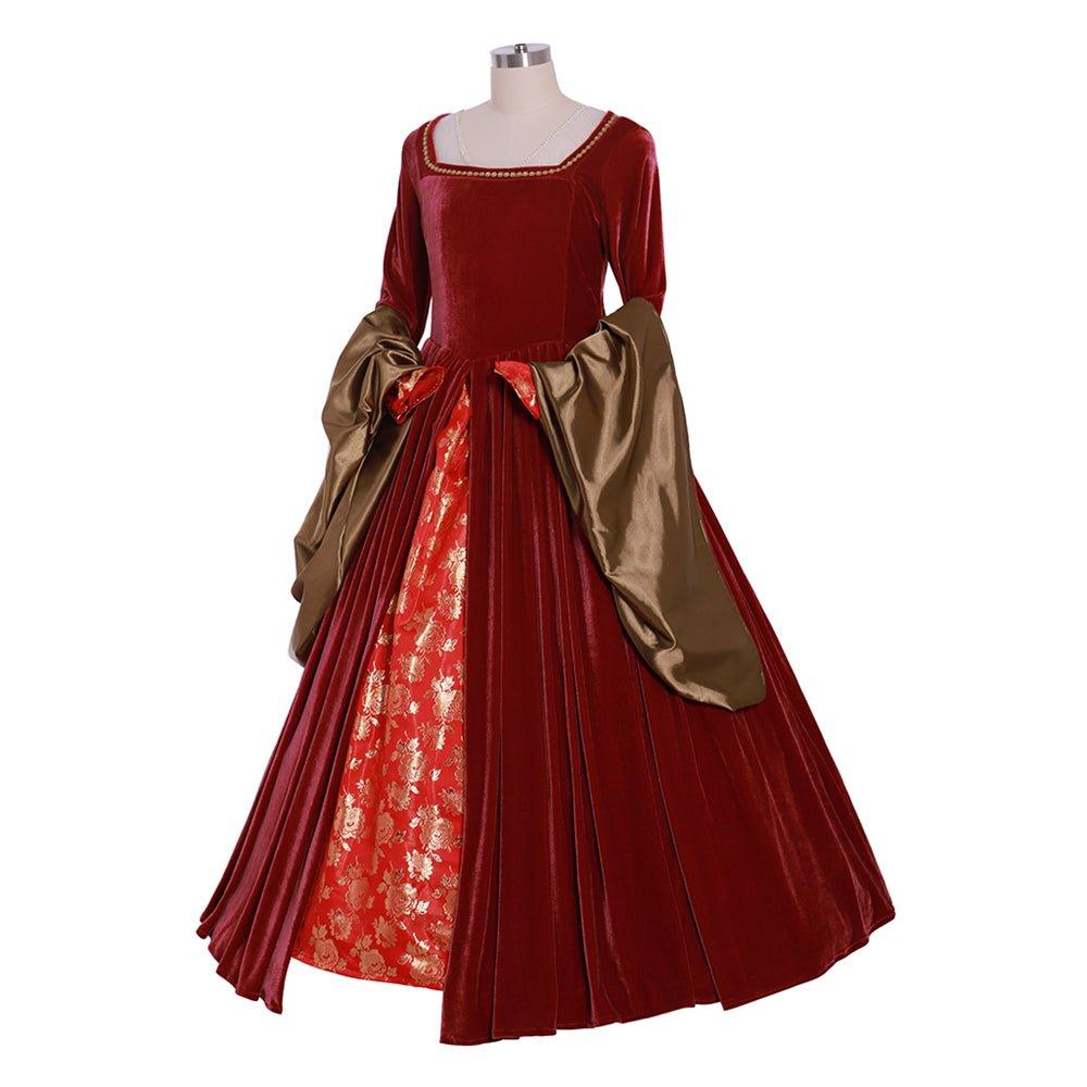 Elizabeth Tudor Anne Boleyn Red Dress Costume | The Other Boleyn Girl Cosplay Gown | Tudor Series - Coscosmos