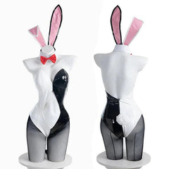 Enoshima Junko Bunny Girl Costume Danganronpa Cosplay Sexy Women Jumpsuit Enoshima Junko Cosplay Costume Full Set - Coscosmos