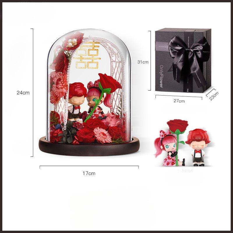 Eternal Bloom Christmas Gift with Pop Mart Figurine – A Touch of Elegance for Every Celebration - Coscosmos