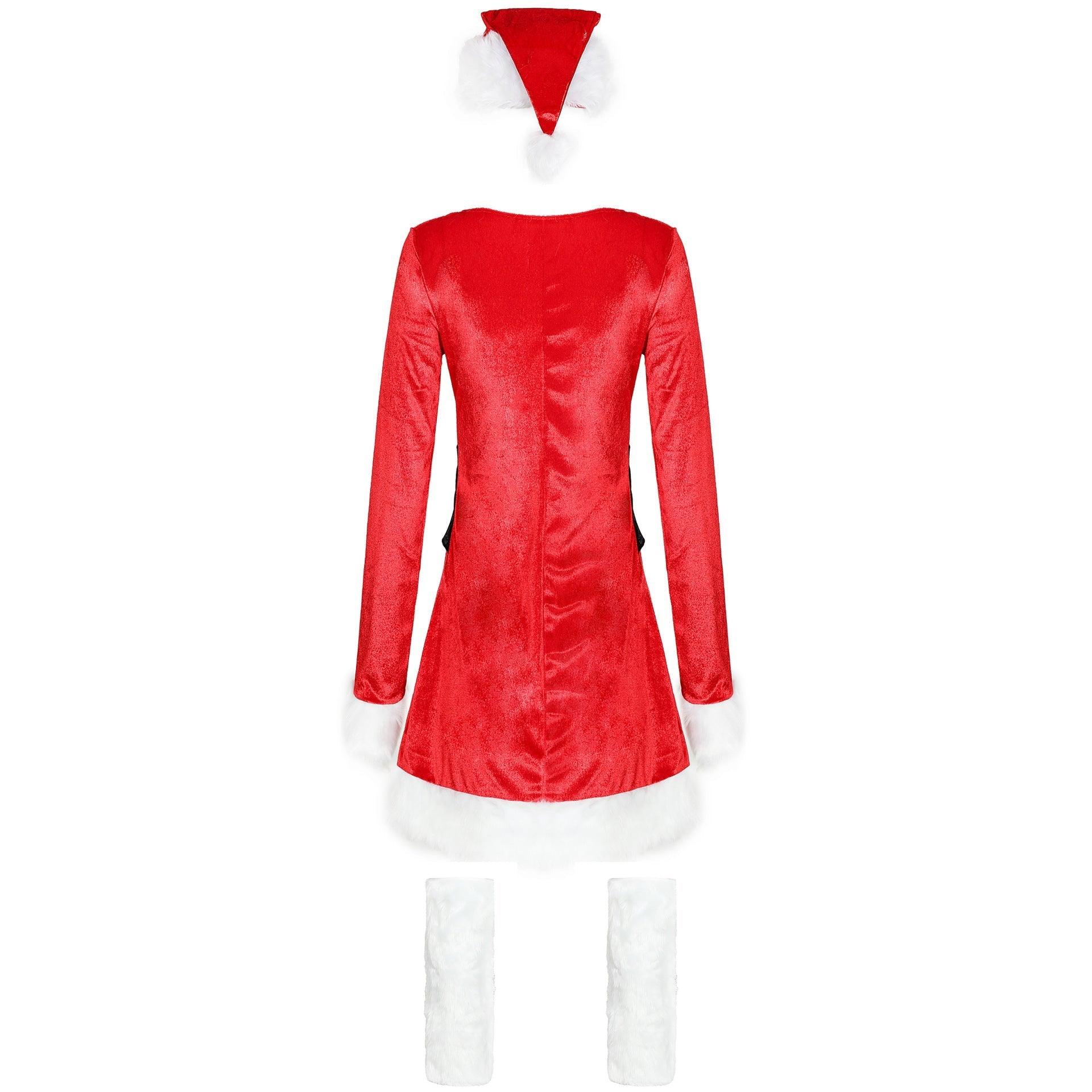 European beautiful women's long - sleeved sexy Christmas clothing, Christmas clothing, New Year's Eve stage performance Christmas clothing - Coscosmos