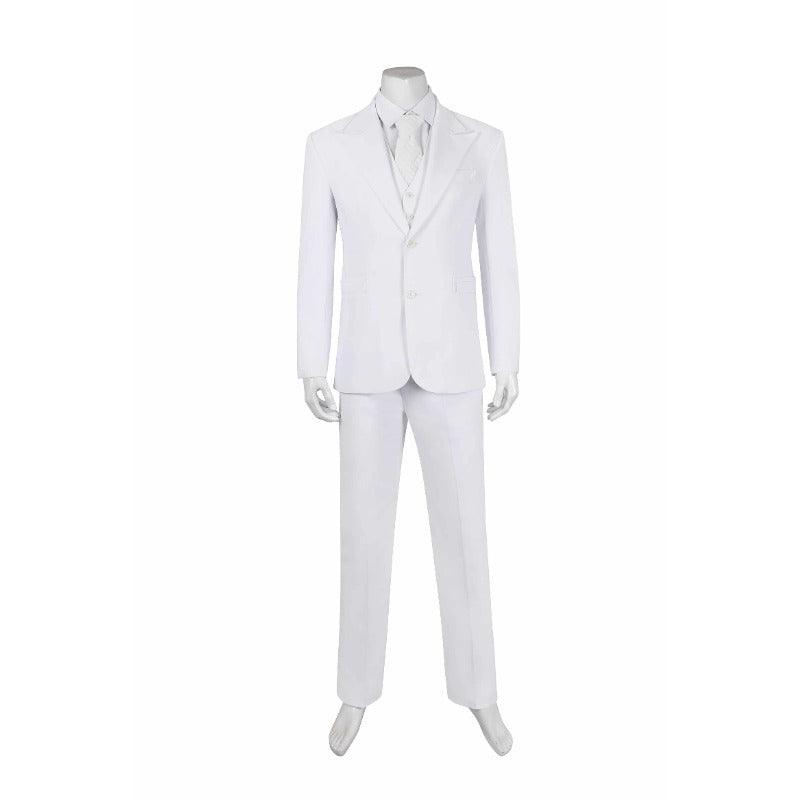 Joker 2 Arthur Fleck White Cosplay Costume Full Set - Suit, Shirt, Vest, Pants, Tie