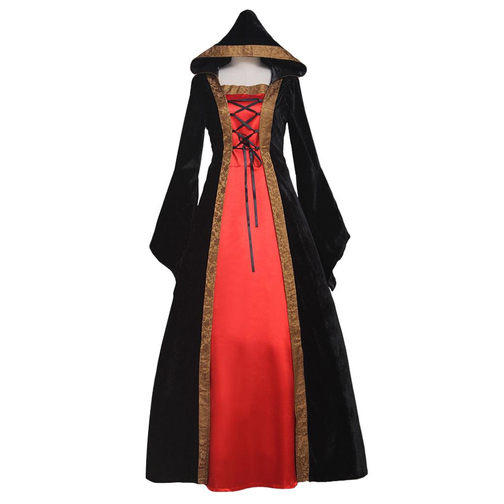 Medieval Punk Dress Cosplay Halloween Costumes Women Palace Carnival Party Disguise Princess Female Victorian Vestido Robe