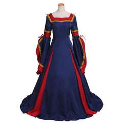 Women's Spring Medieval Dress Costume - Custom Made Vintage Victorian Renaissance Cosplay Gown for Carnival Party