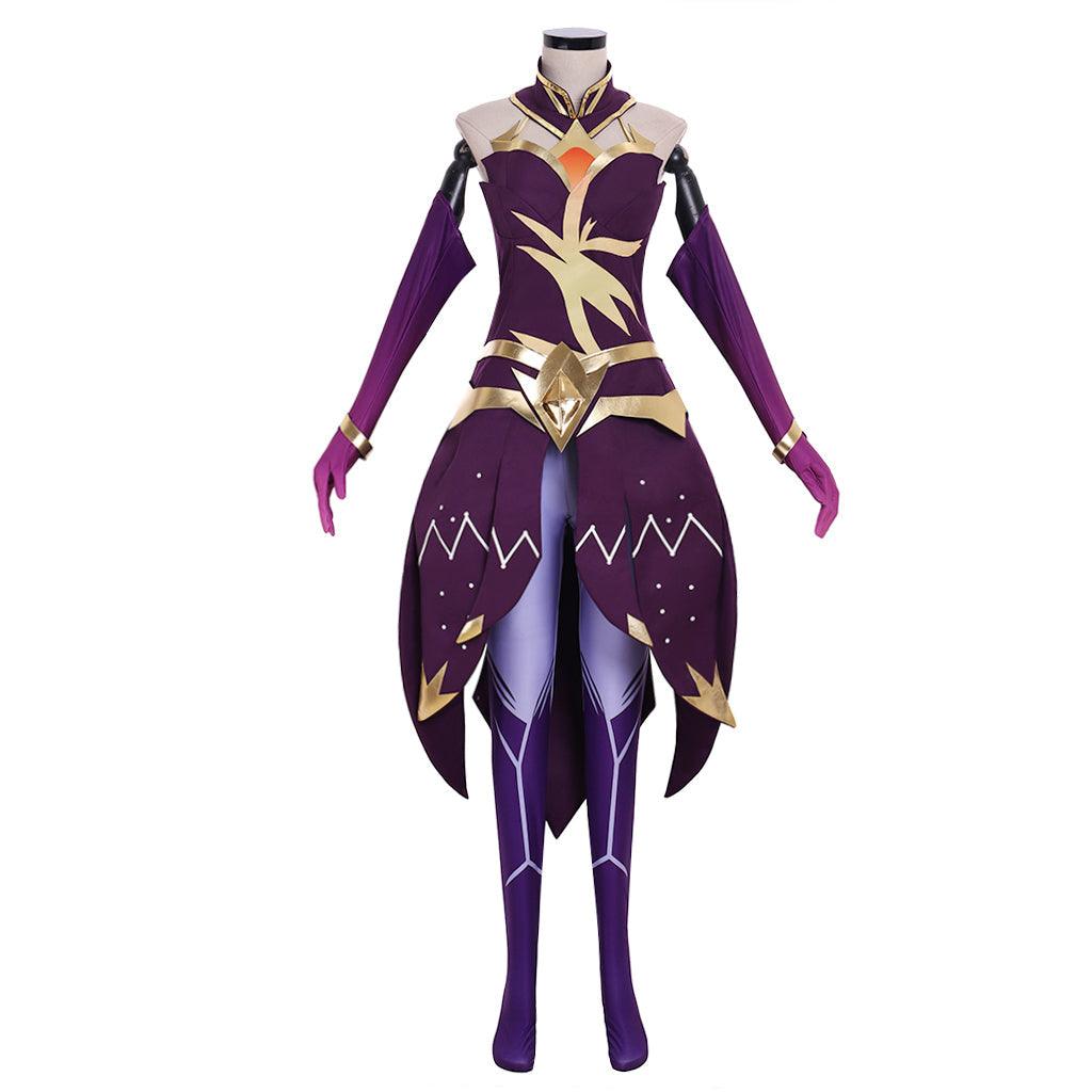 Luxanna Crownguard Cosplay Costume | The Lady of Luminosity Battle Uniform from Coscomos