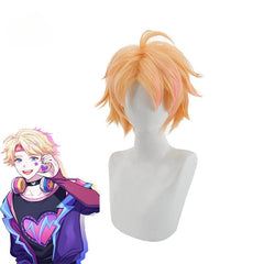 Game LOL Lovestruck Ezreal Cosplay Wig Valentine's Day Ezreal 30cm Men Cosplay Wigs Heat Resistant Synthetic Hair