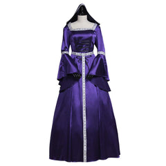 Medieval Vintage Southern Dress Halloween Women's Cosplay Court Noble Robe Ancient Bell Sleeve Princess Costume Hooded Dress